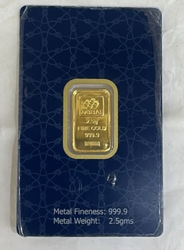 2.5 Gram Gold Bar