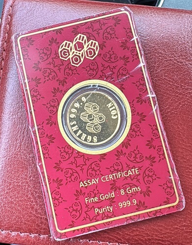 8 Gram Gold Bar
